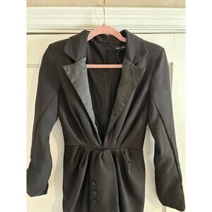 PEACE + LOVE Black Blazer Mini Dress Size 8